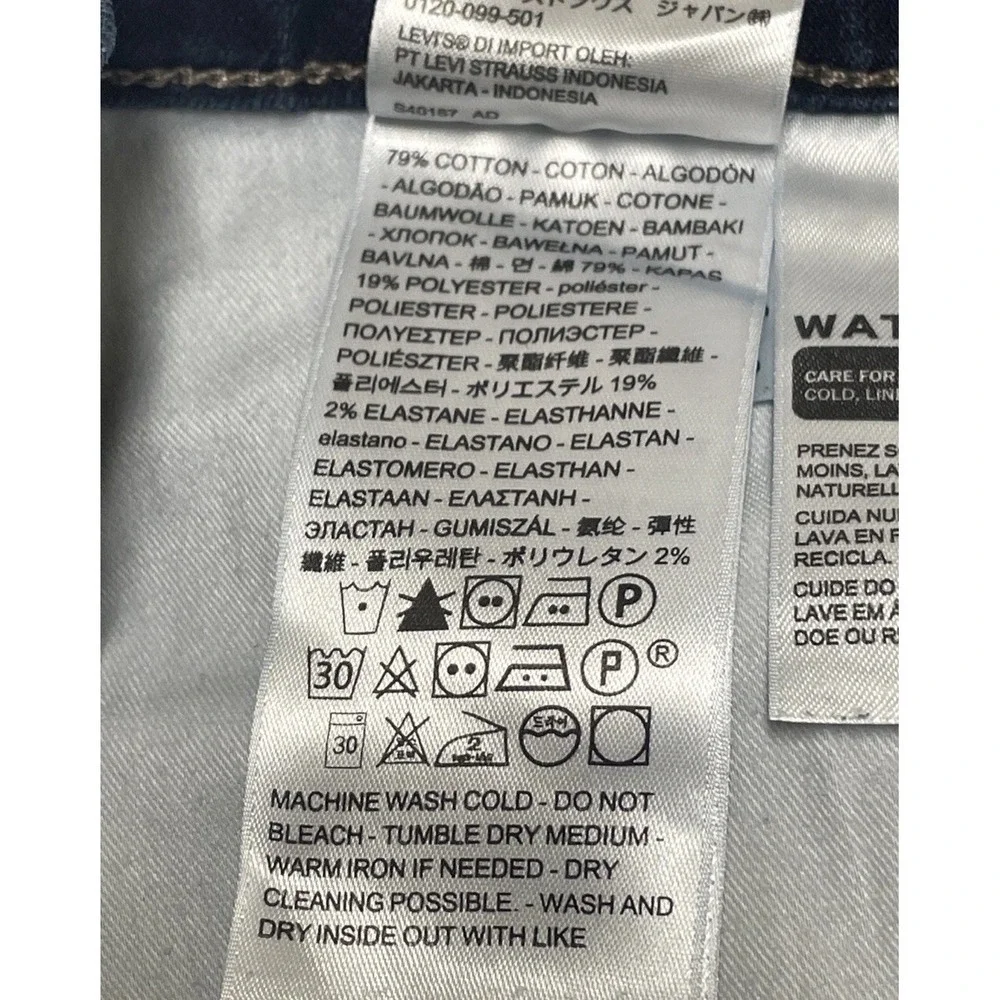 Levi's Classic Bootcut Dark Wash Jeans Mid Rise Women's Size 18W - Picture 11 of 14